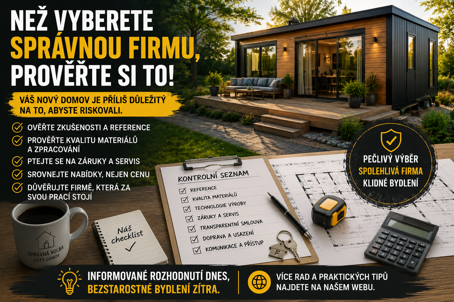Jak správně vybrat mobilní dům, modulový dům, Tiny House nebo maringotku